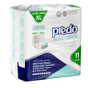 Predo Adult Diapers – Extra Large (120–160 cm) – 11 pcs